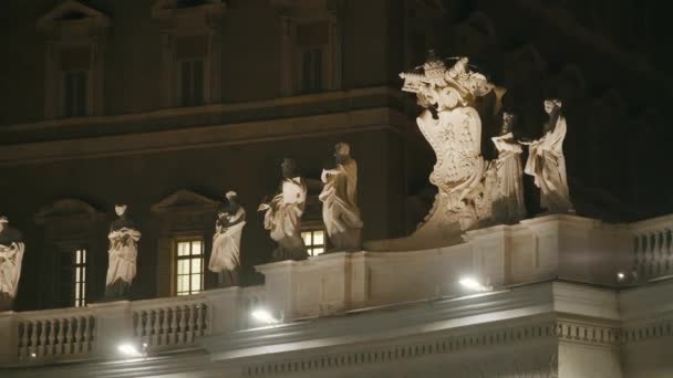 Plaza de San Pedro en Vaticano — Vídeos de Stock