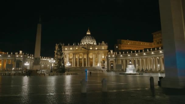 Praça São Pedro no Vaticano — Vídeo de Stock