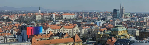 Панорама Загреба — стоковое фото