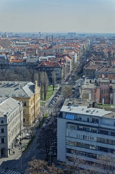 Panorama de Zagreb — Fotografia de Stock
