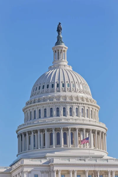 Domo del edificio del Capitolio de Estados Unidos en Washington DC — Foto de Stock