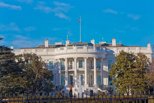 Entrada da Casa Branca em Washington DC EUA — Fotografia de Stock