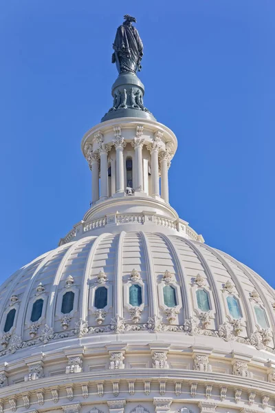Domo del edificio del Capitolio de Estados Unidos en Washington DC — Foto de Stock