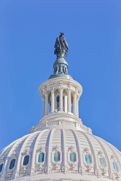 Domo del edificio del Capitolio de Estados Unidos en Washington DC — Foto de Stock