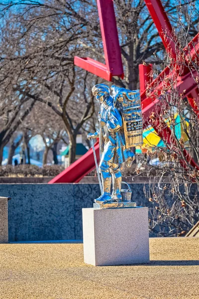 Escultura de Prata do Museu Hirshhorn Washington DC — Fotografia de Stock