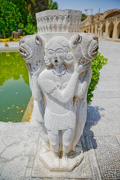 Chehel Sotoun dekoracyjny posąg — Zdjęcie stockowe