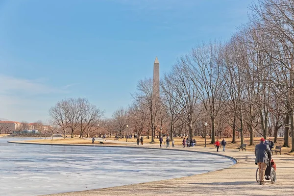 Washington National Mall winter Walk Verenigde Staten van Amerika — Stockfoto