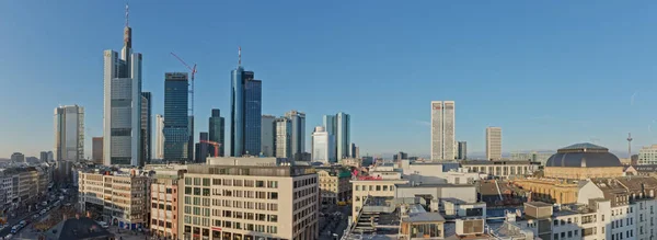 Frankfurt Hauptwache y Plaza vista aérea de la mañana — Foto de Stock