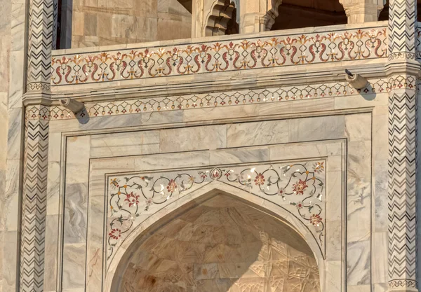 De beroemde Taj Mahal architectonische details, India — Stockfoto