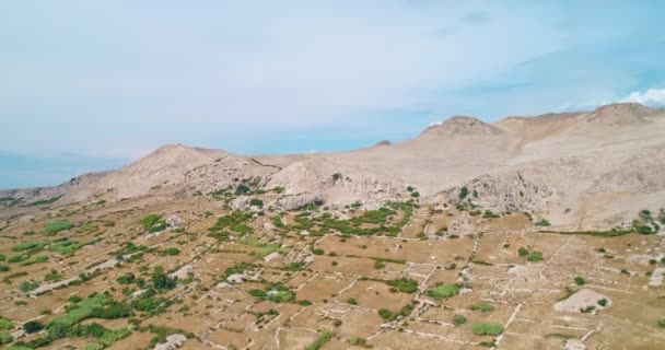 Eiland Pag landschap, Kroatië — Stockvideo