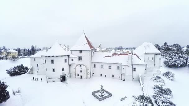 Varazdin Castle in Croatia — Stock Video