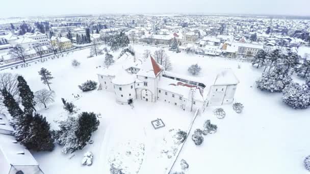 Varazdin Castle in Croatia — Stock Video