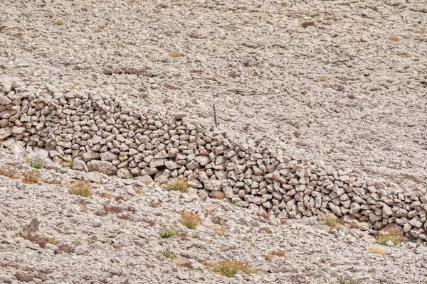 Embarcations en pierre sur l'île de Pag, Croatie — Photo