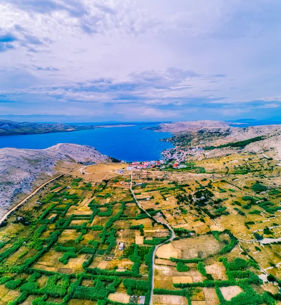 Spiaggia Rucica sull'isola di Pag, Croazia — Foto Stock