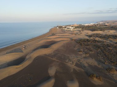 Maspaloma 'daki kum tepeleri İHA' dan görüldü