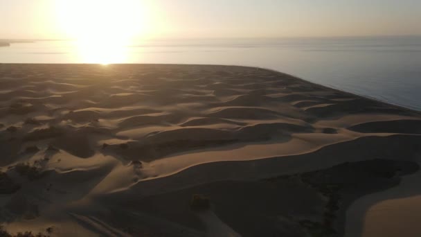 Dunes Maspalomas Egy Drón — Stock videók