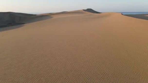 Dünen Bei Maspalomas Von Einer Drohne Aus Gesehen — Stockvideo