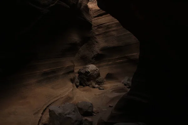 Ohromující Pohled Slavný Sopečný Kaňon Gran Canaria — Stock fotografie