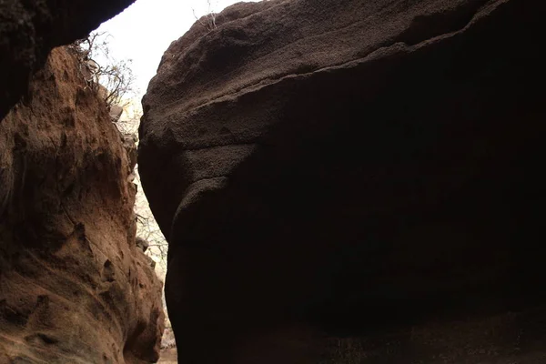 Ohromující Pohled Slavný Sopečný Kaňon Gran Canaria — Stock fotografie