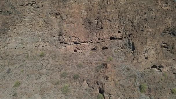 Tekintse Meg Impozáns Mély Kanyon Gran Canaria Sziget — Stock videók