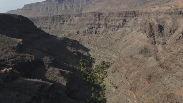 Ver Imponente Profundo Cañón Isla Gran Canaria — Vídeos de Stock