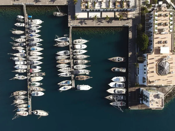 Blick Auf Den Fantastischen Hafen Mogan Kanarische Inseln — Stockfoto