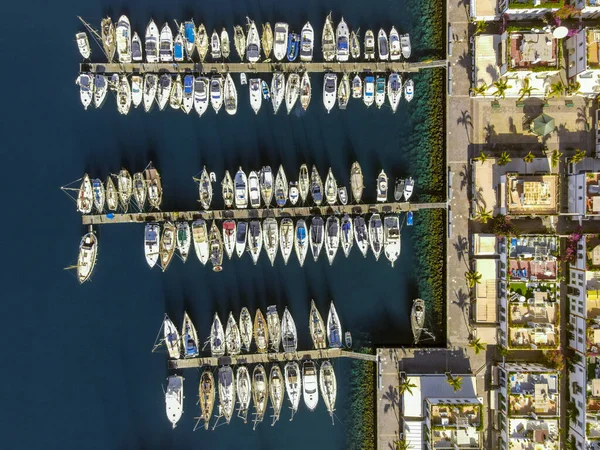 Blick Auf Den Fantastischen Hafen Mogan Kanarische Inseln — Stockfoto