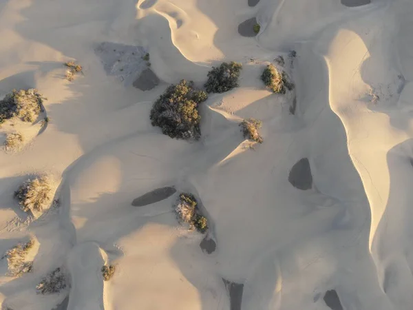 Maspaloma Kumulları 'nın doğal rezervinin havadan görünüşü