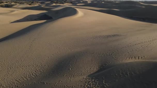Luftaufnahme Des Naturparks Der Dünen Von Maspalomas — Stockvideo