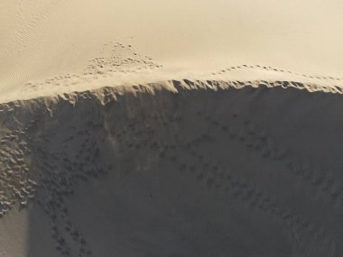 Maspaloma Kumulları 'nın doğal rezervinin havadan görünüşü