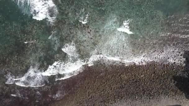 Vue Une Plage Rochers Sur Côte Nord Île Gran Canaria — Video