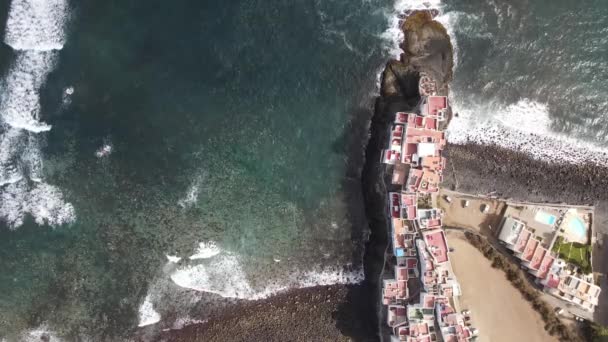 Vista Una Playa Rocosa Costa Norte Isla Gran Canaria — Vídeos de Stock