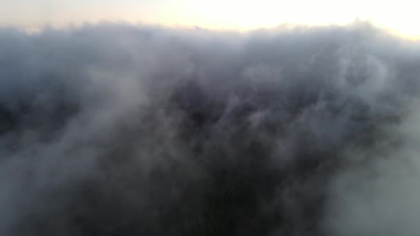 Felhők Tengere Kanári Szigetek Csúcsán — Stock videók