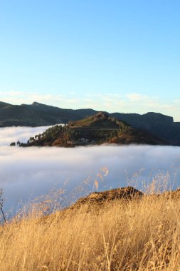 Sabahları bulutlar denizi manzarası