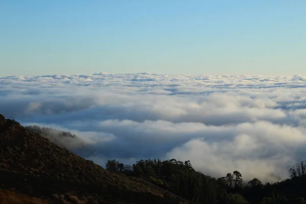 Uitzicht Zee Van Wolken Ochtend — Stockfoto