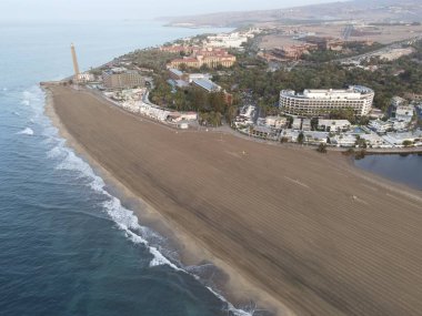 Maspalomas kıyısının havadan görüntüsü