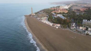 Maspalomas kıyısının havadan görüntüsü
