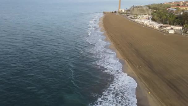 Luftaufnahme Der Küste Von Maspalomas — Stockvideo