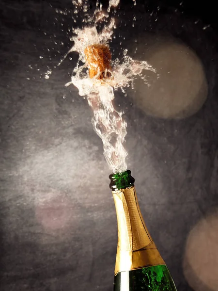 Champagne Explosion - Celebration New Year — Stock Photo, Image