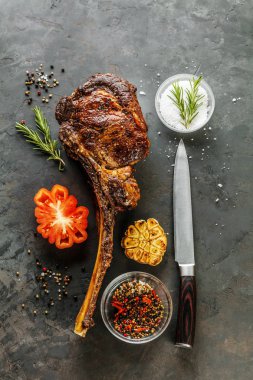Barbekü Tomahawk biftek kopya alanı ile