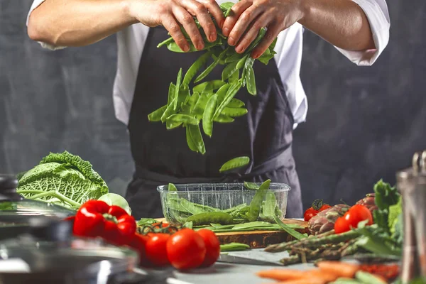 Fondo Alimentos Con Espacio Copia — Foto de Stock