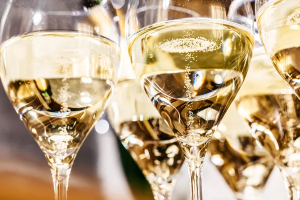 Arka Plan Şampanya Bardağı Yakın Parti — Stok fotoğraf