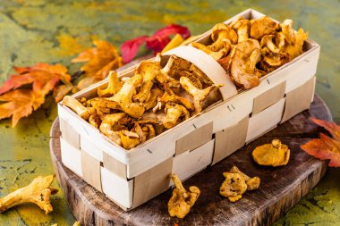 Mantar ile sağlıklı gıda arka plan 