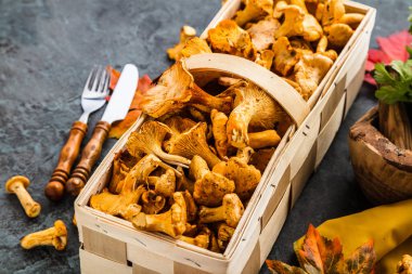 Mantar ile sağlıklı gıda arka plan 