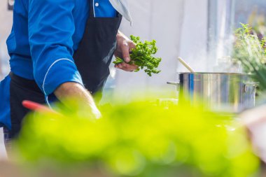 Gıda arka plan kopya alanı ile