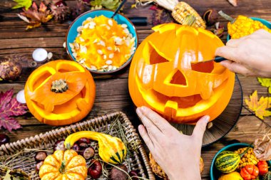 Helloween kabak kafa, tebrik kartı