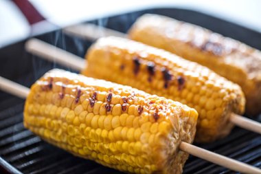 Lezzetli ızgara Mısır yakın çekim