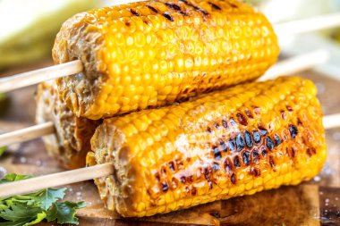 Lezzetli ızgara Mısır yakın çekim