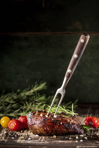 Čerstvý Filet Steak Zblízka — Stock fotografie