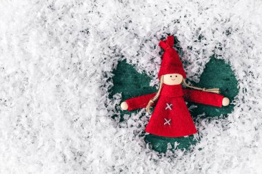 Noel arka plan oyuncaklar karda